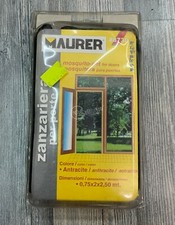 ZANZARIERA PER PORTE MAURER COD. 88730 DIMENS. 0,75X2X2,50 METRI ANTRACITE