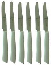 Bonomi tavola, set 6 coltelli bianco lama liscia