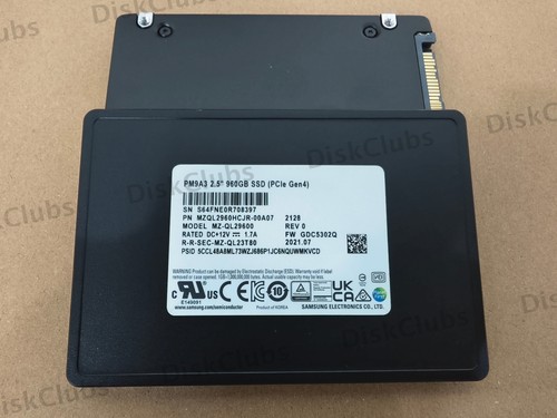Samsung pm9a3 960 - gb, 2,5""