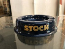 POSACENERE PUBBLICITARIO STOCK IN METALLO VINTAGE EPOCA BAR RISTORANTE LIQUORE