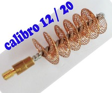 scovolo in ottone bronzo pulizia canna fucile calibro 12 e 20 scovolino per armi