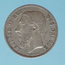 BELGIO LEOPOLDO II 50 CENTIMES