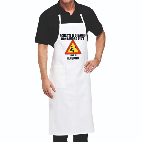 Grembiule bianco cucina - grembiule,