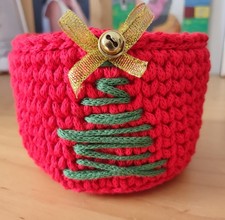 Cestino Natalizio Fatto A Mano