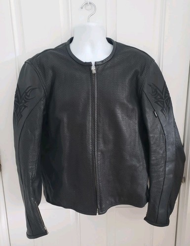Giacca pelle nera - moto, triumph