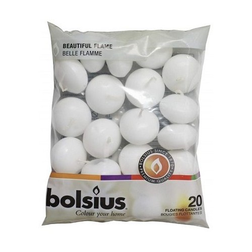 Candele galleggianti bianche - candele,
