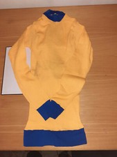 Maglie da calcio anni 60 / 70 in Lanetta colore Giallo e Blu SEB Taglia 4 - M