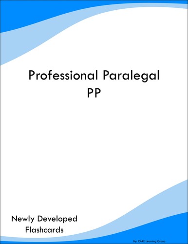 Professional paralegal - paralegal, pp