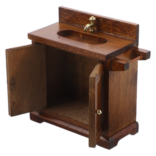 Lavabo legno miniatura casa - lavabo,