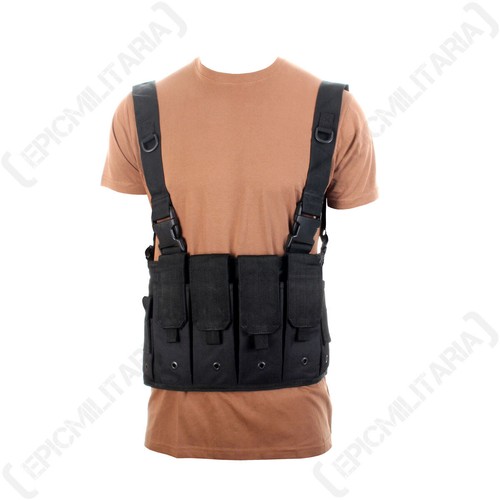 Gilet nero tasche - tasche, petto