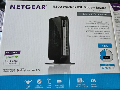 Netgear dgn2200 modem router - dgn2200,