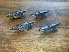 Tacchetti/lavaggi da barca vintage autentici anni 60 Glastron cromati (set di 4)