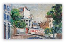 GIANCARLO BALANSINO Rescaldina 1944 QUADRO DIPINTO OLIO Montmartre (Paris), 1975