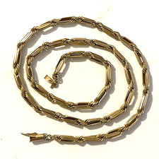 Milano oro 10k? Collana catena corda 22" 5mm oro giallo stile unico 13,78G