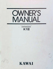Kawai K1 II Sintetizzatore Digitale Tastiera Manuale Originale Manuale Proprietario, Giappone