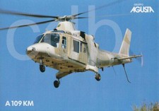DEPLIANT BROCHURE- PROSPECTUS- ELICOTTERO AGUSTA  A 109 KM -HELICOPTER