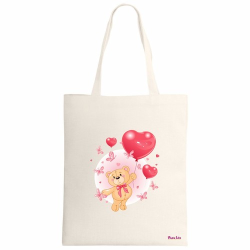 Borsa poliestere ecru 34x39 - borsa,