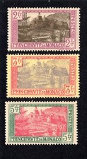 Monaco 1925-27 3 alti valori
