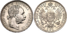 MONETA Austria 1 fiorino 1889