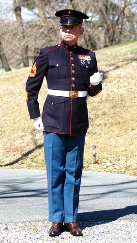 Usmc vestito blu uniforme - blu, set