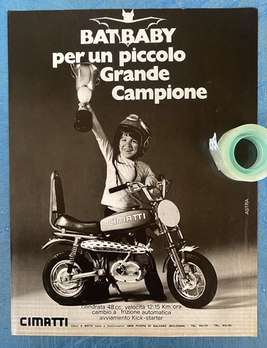 Rara pubblicita moto bat - rara,