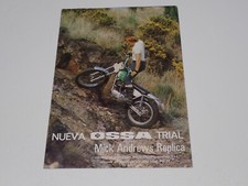 OSSA TRIAL MICK ANDREWS REPLICA DEPLIANT BROCHURE PROSPEKT MOTO (Y20)