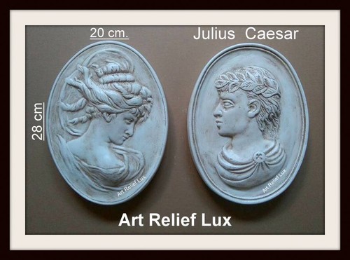 Rilievo giulio cesare - x,