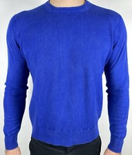 Luigi Borrelli Puro Cashmere sweater uomo,S/M 48 maglione invernale,pullover BLU