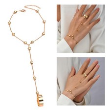 Bracciale con anello a dito