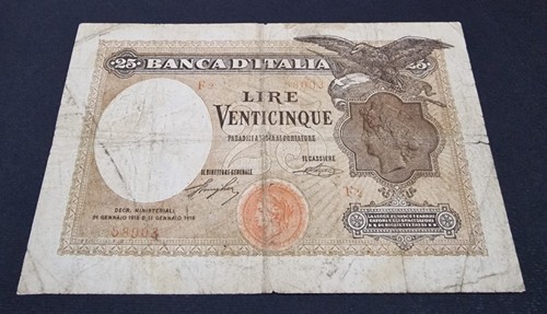 Venticinque lire aquila - lire,