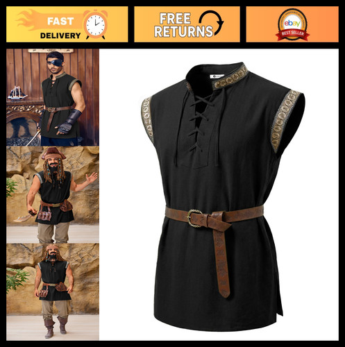 Camicia pirata medievale per