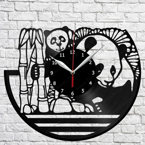 Panda orologio vinile record - panda,