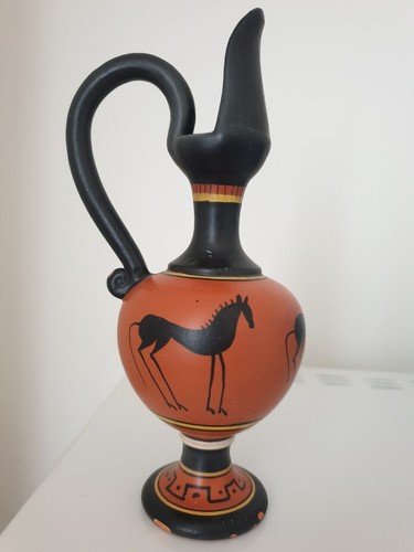 Vaso ceramica volpi deruta - ceramica,