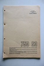 MOTO GUZZI 750 S3   CATALOGO