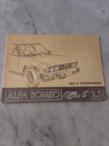 Alfa romeo - alfa, libretto