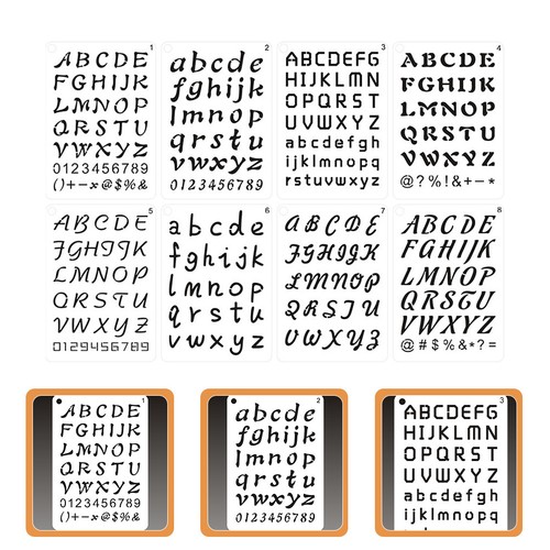 Pcs stencil lettere - di,