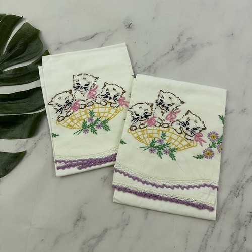 Set federe ricamate - 2, vintage