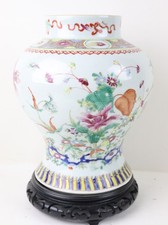 Vaso vaso roccia floreale rosa