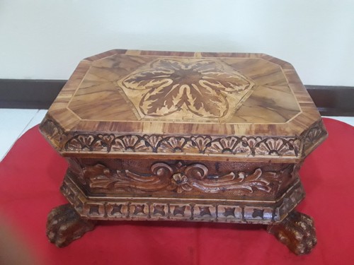Scrigno bauletto antico legno - scrigno,