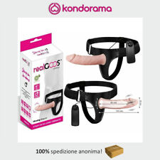 Strap on dildo indossabile per uomo realGOOS® con fallo pene realistico vibrante