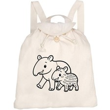 Zaino/zaino in tela 'Tapir