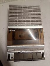 Vintage Philips D6340 Lettore Registratore Cassette da riparare o per ricambi
