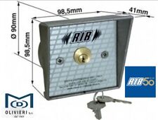 SELETTORE A CHIAVE DA INCASSO rib ACG1010 X SERRANDA SARACINESCA CANCELLO