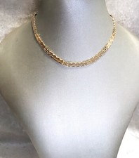 COLLANA GIROCOLLO SCALARE COLLIER COLLAR NECKLACE HALSKETTE ORO OR GOLD 18Kt