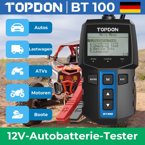 Topdon bt100 tester batteria - topdon,