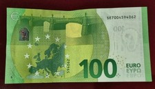 Billet 100 euros 2019 Lettre SE / Mario Draghi Très Bon État 