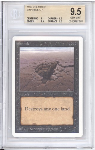 Mtg unlimited sinkhole bgs 5 - sinkhole,