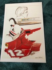 AUTOMOBILISMO - FORMULA1 - FERRARI GILLES VILLENEUVE cartolina numerata