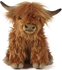 Peluche pupazzo mucca Highland