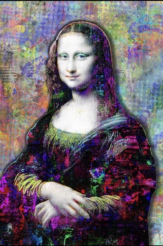 Monna lisa pop art 20x30 - monna,